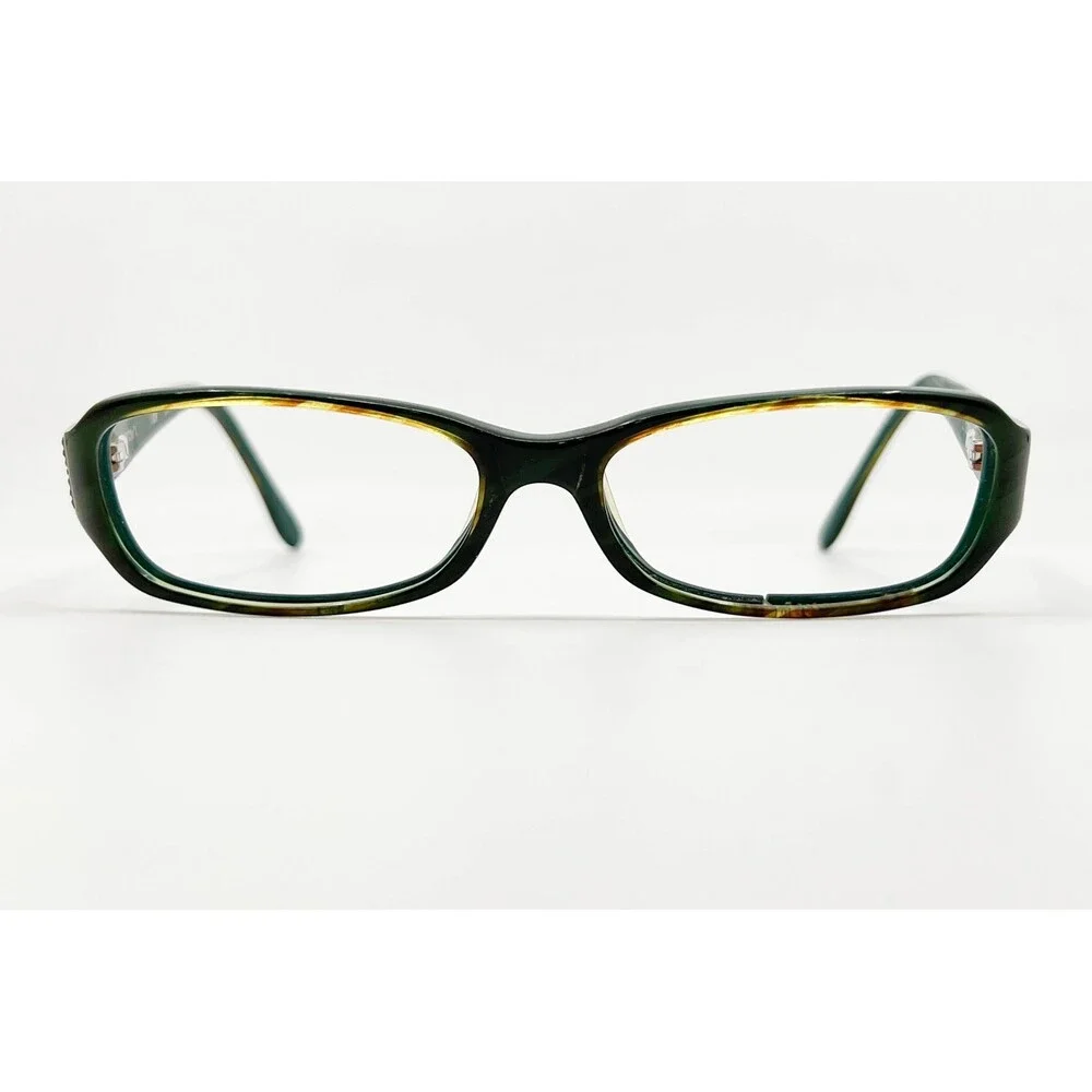BCBGMAXAZRIA Eyeglasses Womens Green Carrie Butterfly Detail 51-15-130